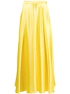 Msgm Full Maxi Skirt In Yellow