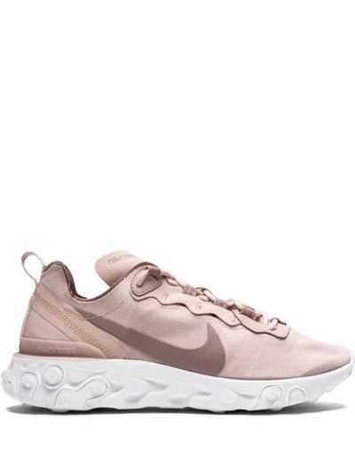 Nike React Element 55 “particle Beige” Sneakers In Pink