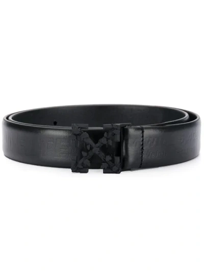 Off-white Logo Buckle Belt - Schwarz In Black