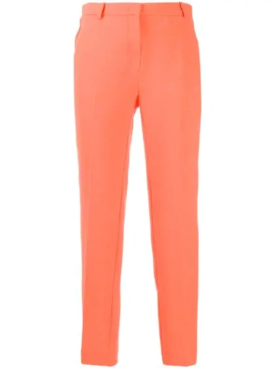 Pinko Slim-fit Tailored Trousers In Orange
