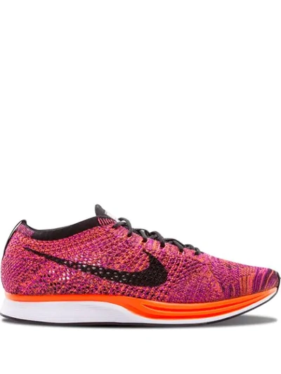 Nike Flyknit Racer Trainers In Pink