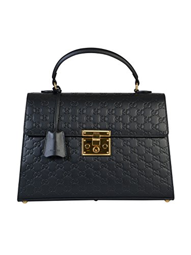 Gucci Women's 428208cwc1g1000 Black Leather Handbag In Brand Size Uni ...