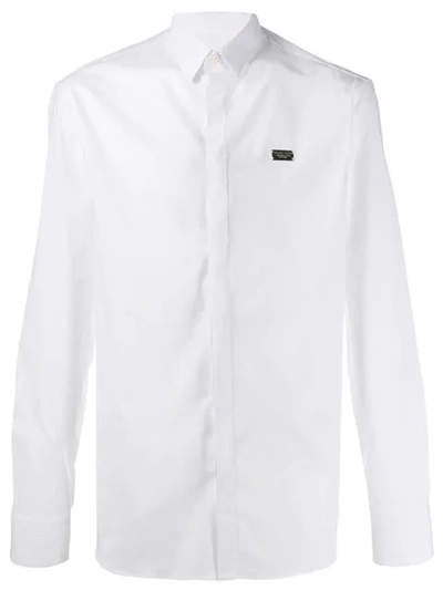 Philipp Plein Gothic Plein Shirt In White
