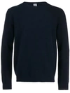 Eleventy Classic Long-sleeve Sweater In Blue