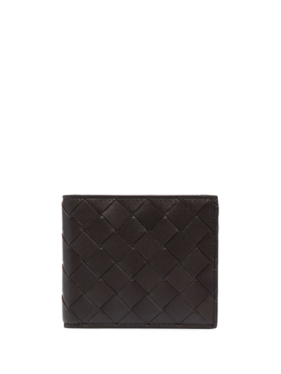 Bottega Veneta Men's Intrecciato Leather Bifold Wallet In Black