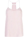 Tibi Striped Cami In Pink