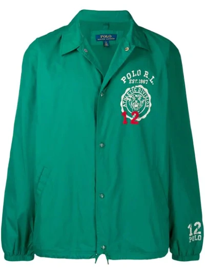 Polo Ralph Lauren Logo Lightweight Jacket In 001 Green