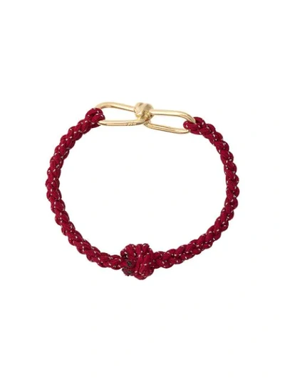 Annelise Michelson Small Wire Cord Bracelet In Red