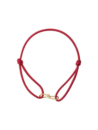 Annelise Michelson Medium Wire Cord Choker In Red
