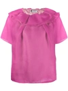 Lanvin Ruffled T-shirt - Pink