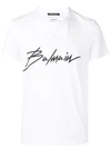 Balmain Signature Logo T-shirt In White