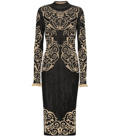 Fendi Loungette Knitted Dress In Black