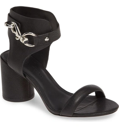 Rebecca Minkoff Malina Ankle-cuff Suede Sandals In Black