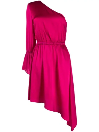 Federica Tosi Asymmetric Shift Dress In Pink