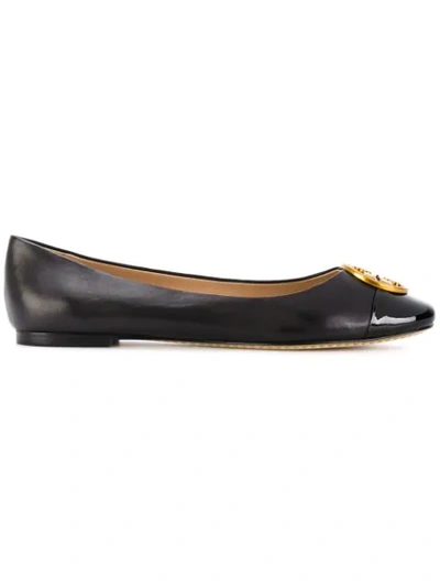 Tory Burch Chelsea Cap Toe Ballet Flat In Black