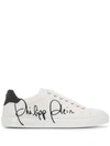 Philipp Plein Lo-top Signature Sneakers In White