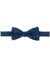 Lanvin Velvet Bow Tie In Blue