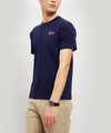 Comme Des Gars Play Double Heart Badge T-shirt In Blue