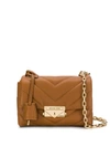 Michael Michael Kors Cece Medium Quilted Leather Shoulder Bag In Cammello