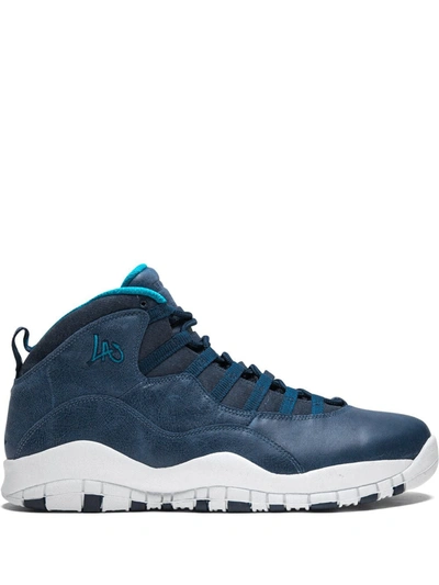 Jordan Air  Retro 10 Sneakers In Blue