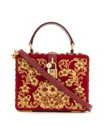 Dolce & Gabbana Dolce Box Bag In Red