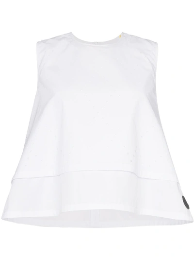 Moncler Perforiertes Top - Weiss In White