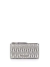 Miu Miu Matalassé Wallet - Grey