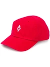 Marcelo Burlon County Of Milan Embroidered Logo Baseball Cap In Red