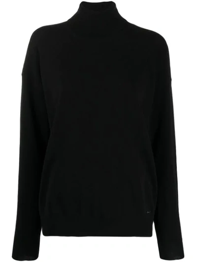 Dsquared2 Turtleneck Jumper In Black