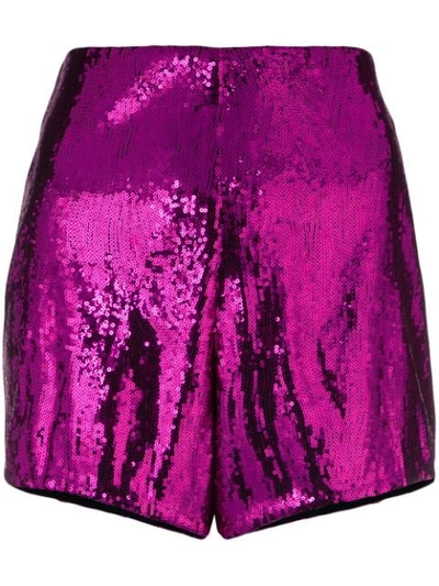 Philosophy Di Lorenzo Serafini Philosophy Philosophy Sequin Embellished Shorts In Fuchsia