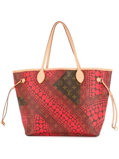Pre-owned Louis Vuitton  Neverfull Mm Bag In Red