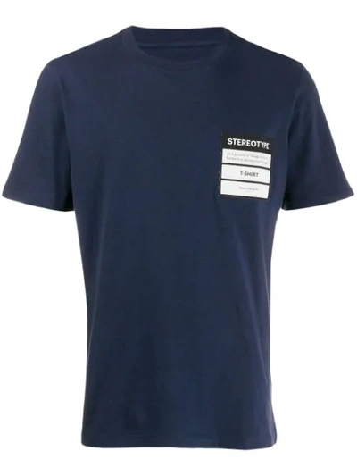 Maison Margiela Stereotype T-shirt In Blue