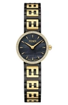 Fendi Watch, 19mm In Black/gold