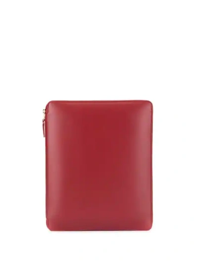 Comme Des Garçons Travel Wallet In Red