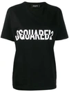Dsquared2 Logo Print Crew Neck T-shirt In Black