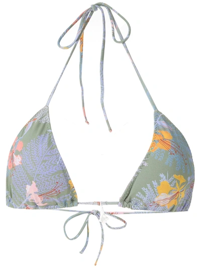 Clube Bossa Chapin Bikini Top In Green