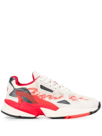 Adidas Originals Fiorucci Falcon Sneakers In White