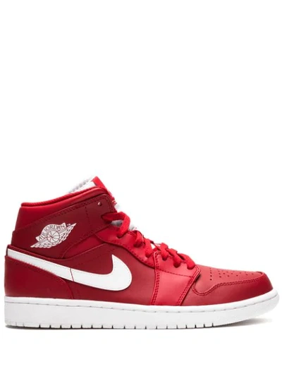 Jordan Air  1 Mid Sneakers In Red