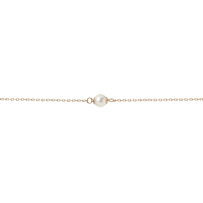 Aurate Pearl Anklet In Gold