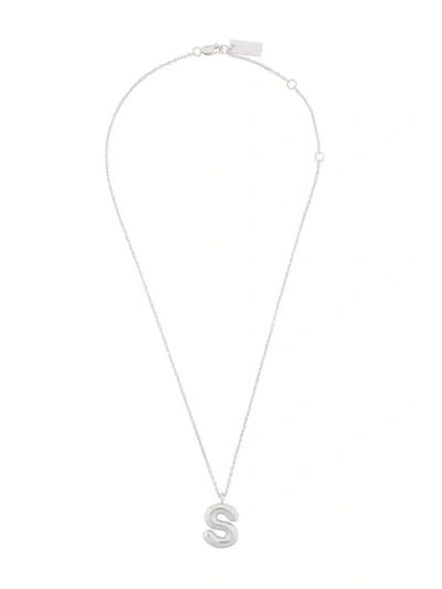 Marc Jacobs Bubbly S Pendant In Silver