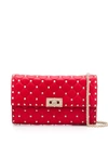 Valentino Garavani Garavani Rockstud Spike Crossbody Bag In Red