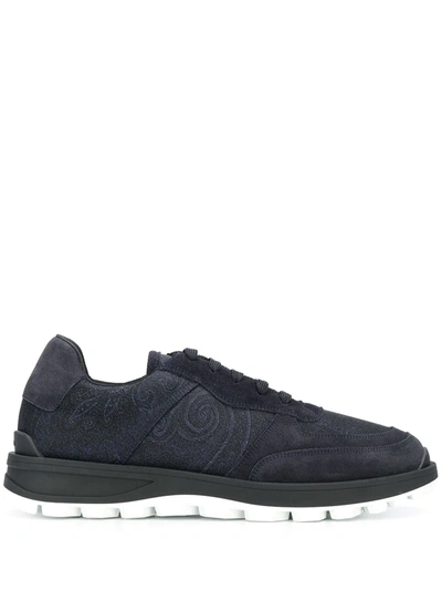 Etro Paisley Print Trainers In Blue