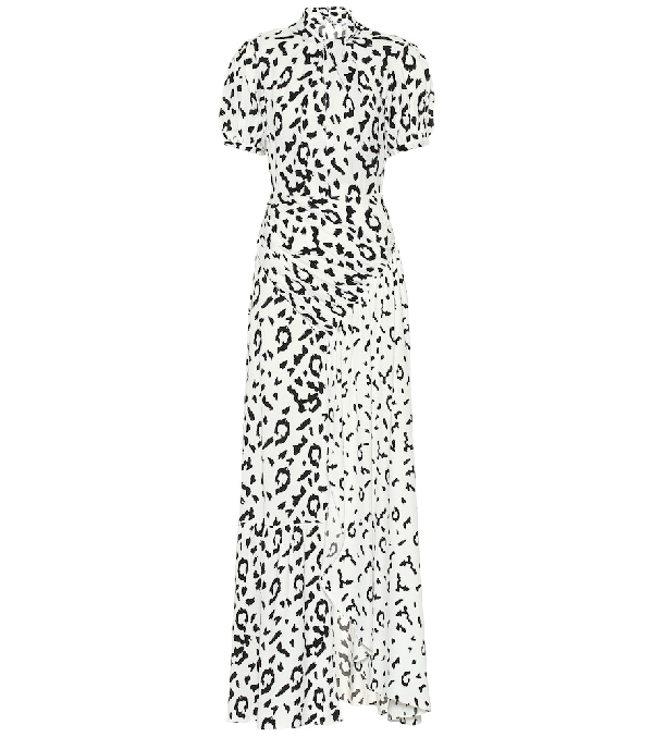black and white animal print dress