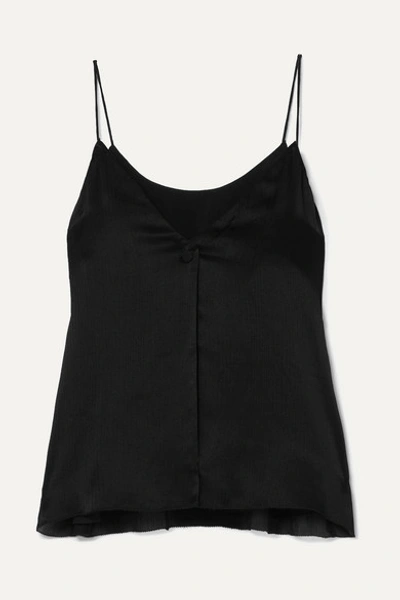 Cami Nyc The Sarah Silk-crepon Camisole In Black