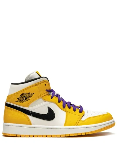 Jordan Air  1 Mid Se Lakers In Yellow