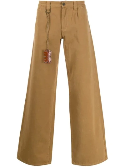 Pre-owned Dolce & Gabbana Straight-leg Chino Trousers - Brown