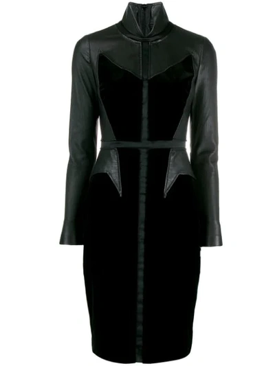 Pre-owned Givenchy '2000s Panelled Dress In Black