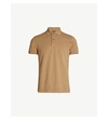 Tom Ford Button-up Cotton-piqué Polo Shirt In Beige