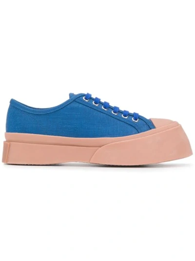 Marni Platform Sneakers In Blue