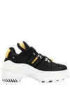 Maison Margiela Retro Fit Sneakers In Black